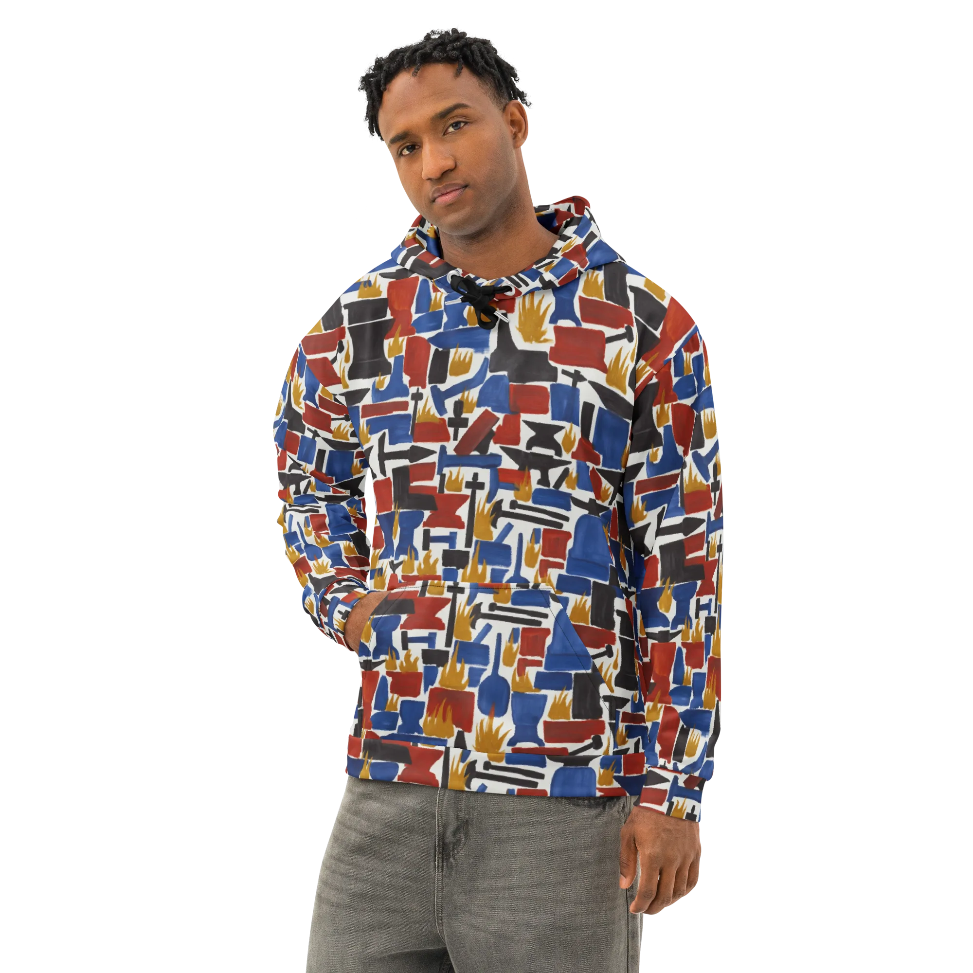 Forge Fête on Cotton Hoodie — Left Front