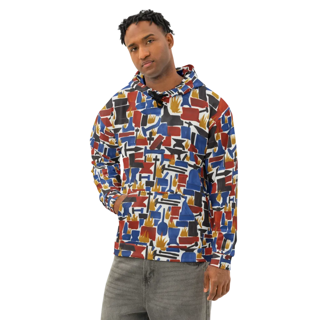 Forge Fête on Cotton Hoodie — Left Front