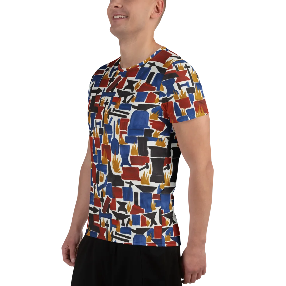 Forge Fête on Men's Athletic T-Shirt — Left