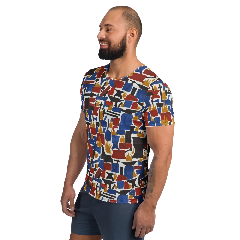 Forge Fête on Men's Athletic T-Shirt — Left