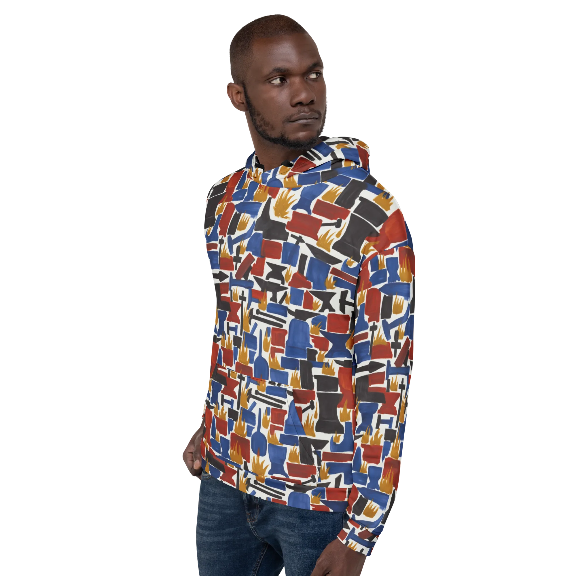 Forge Fête on Hoodie — Left