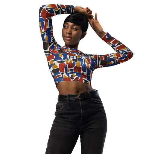 Forge Fête on a Long Sleeve Crop Top