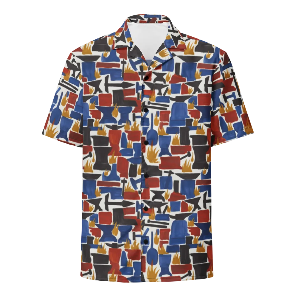 Forge Fête on Button Shirt — Front