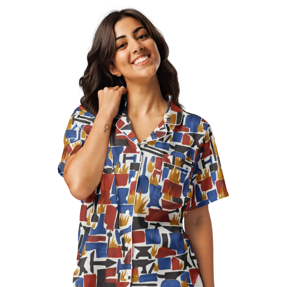 Forge Fête on Women's Short Sleeve Pajama Top — Front