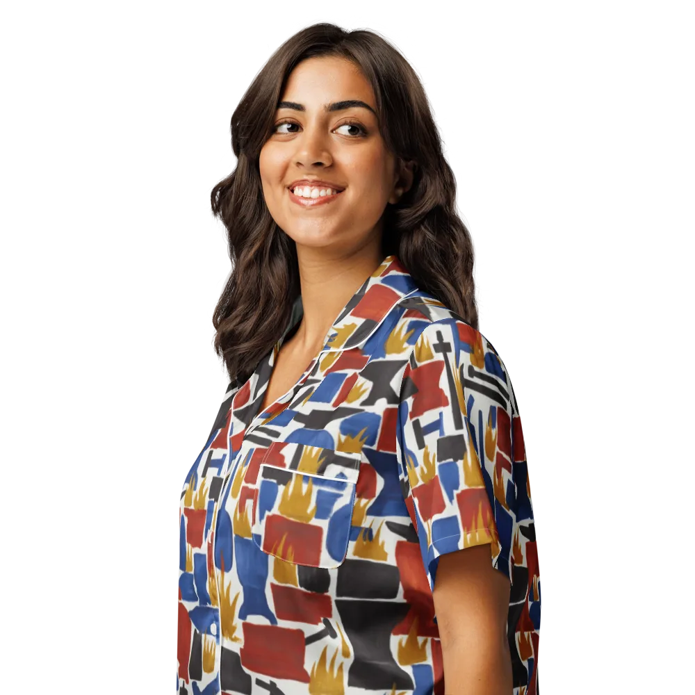 Forge Fête on Women's Short Sleeve Pajama Top — Left Front
