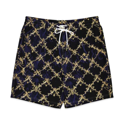 Nocturne Damask on a Men's Board Shorts