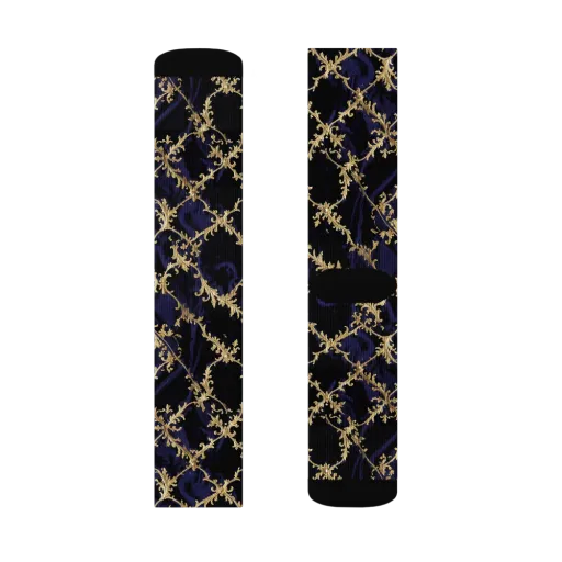 Nocturne Damask on a Socks