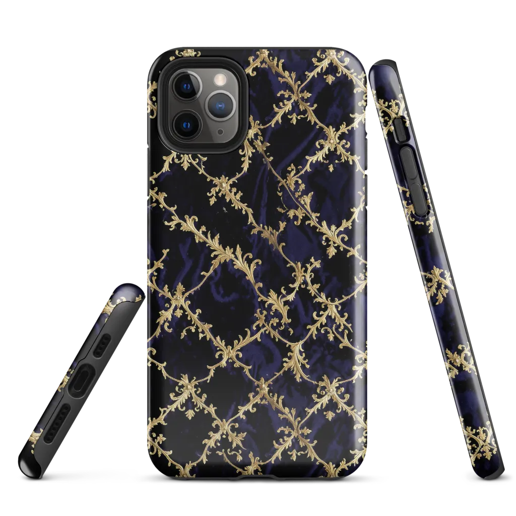 Nocturne Damask on Tough Case for iPhone® — Front