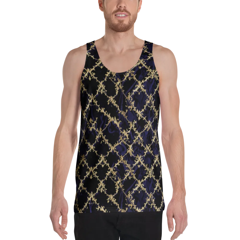 Nocturne Damask on Men's Tank Top — Front