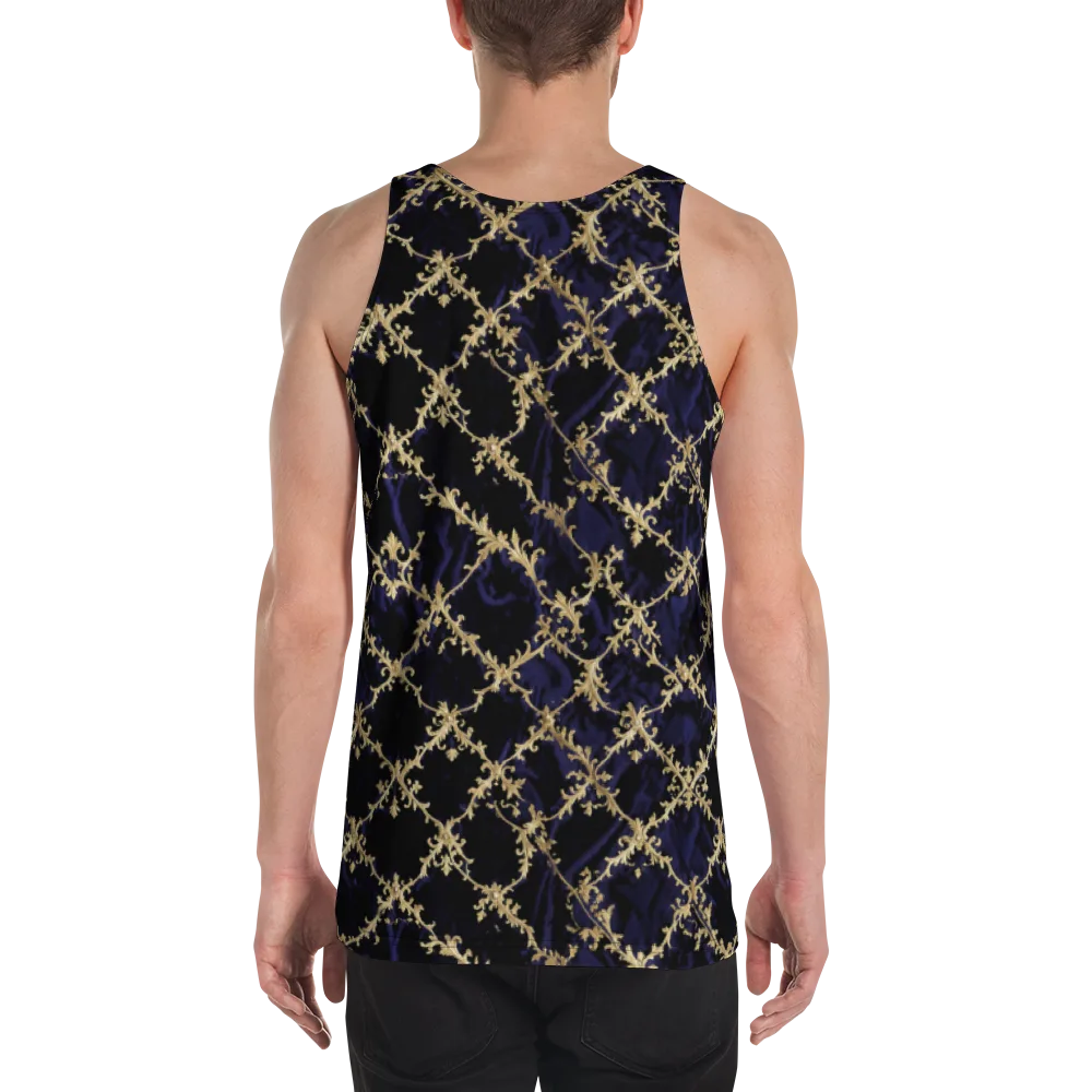 Nocturne Damask on Men's Tank Top — Back