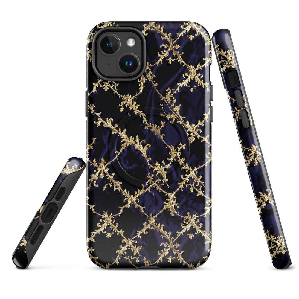 Nocturne Damask on MagSafe Tough Case for iPhone® — Front