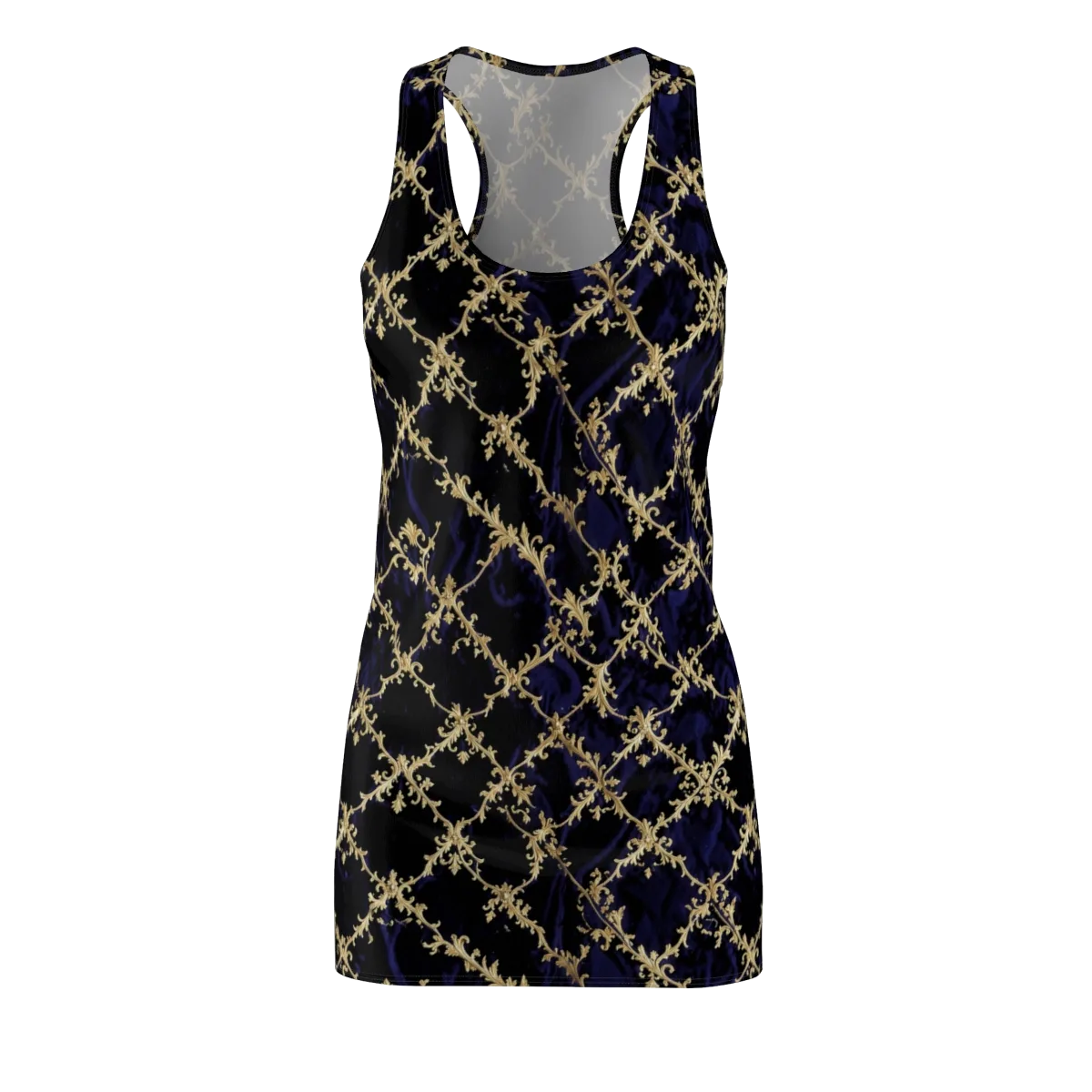 Nocturne Damask on Racerback Dress — Front