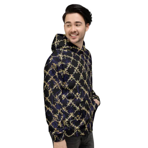 Nocturne Damask on a Hoodie