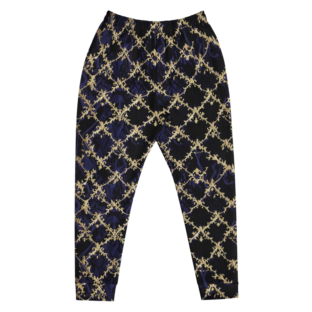 Nocturne Damask on Men's Joggers — Front