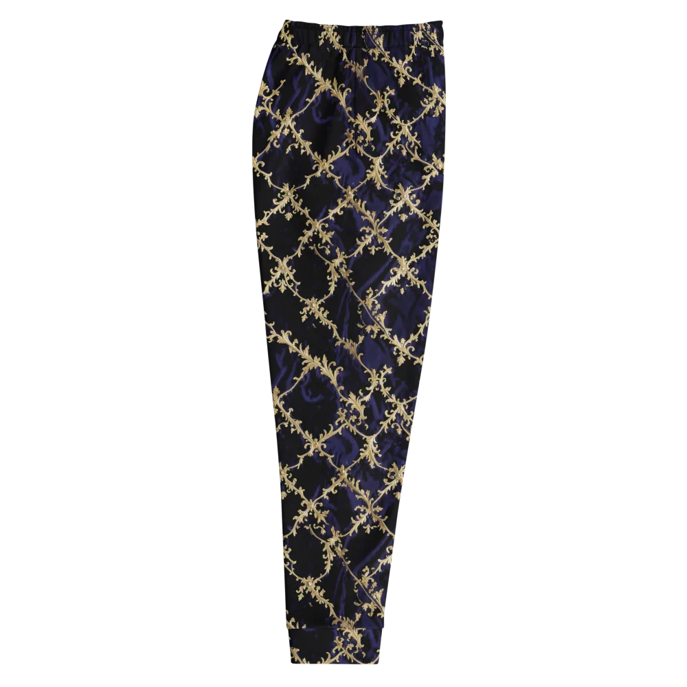 Nocturne Damask on Men's Joggers — Right