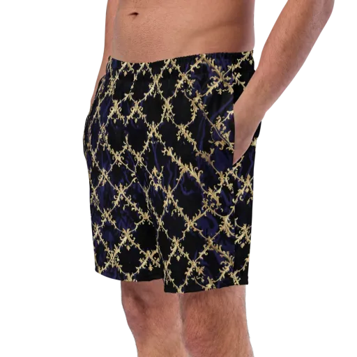 Nocturne Damask on a Swim Trunks