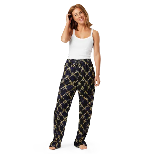 Nocturne Damask on a Women's Pajama Pants