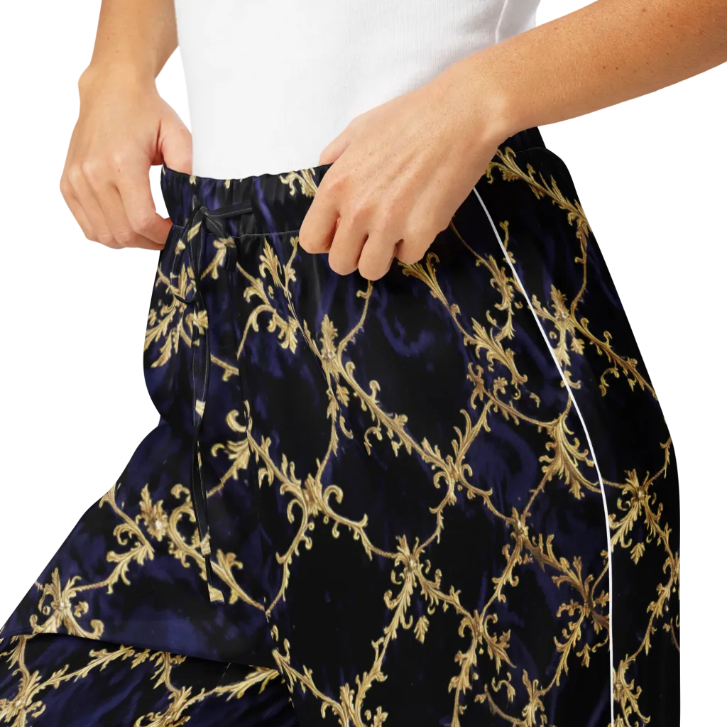 Nocturne Damask on Women's Pajama Pants — Product details