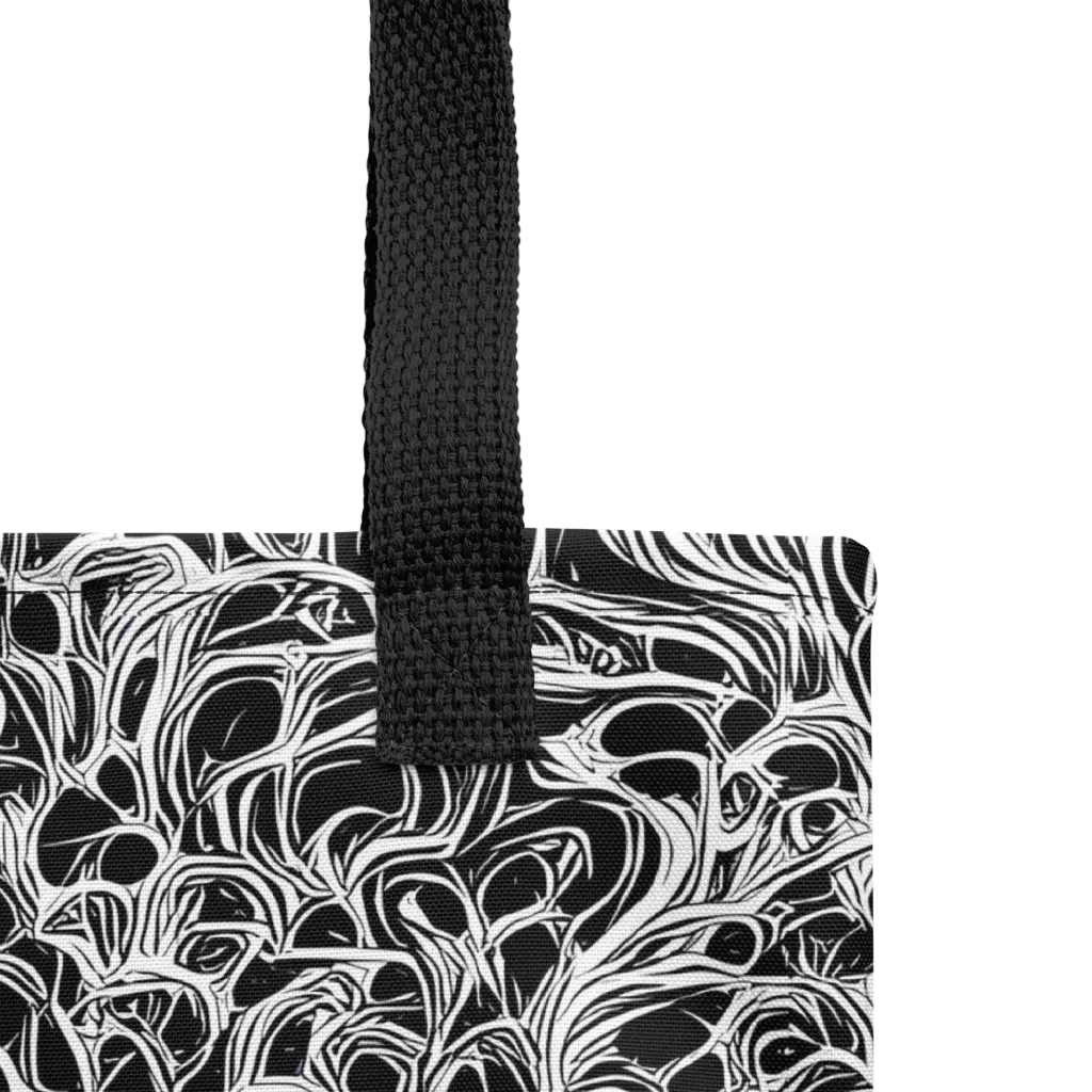 Monochrome Tangle on Tote Bag — Product details