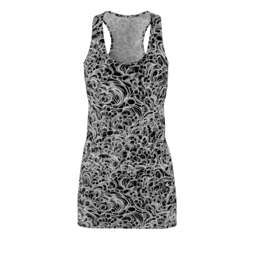 Monochrome Tangle on a Racerback Dress