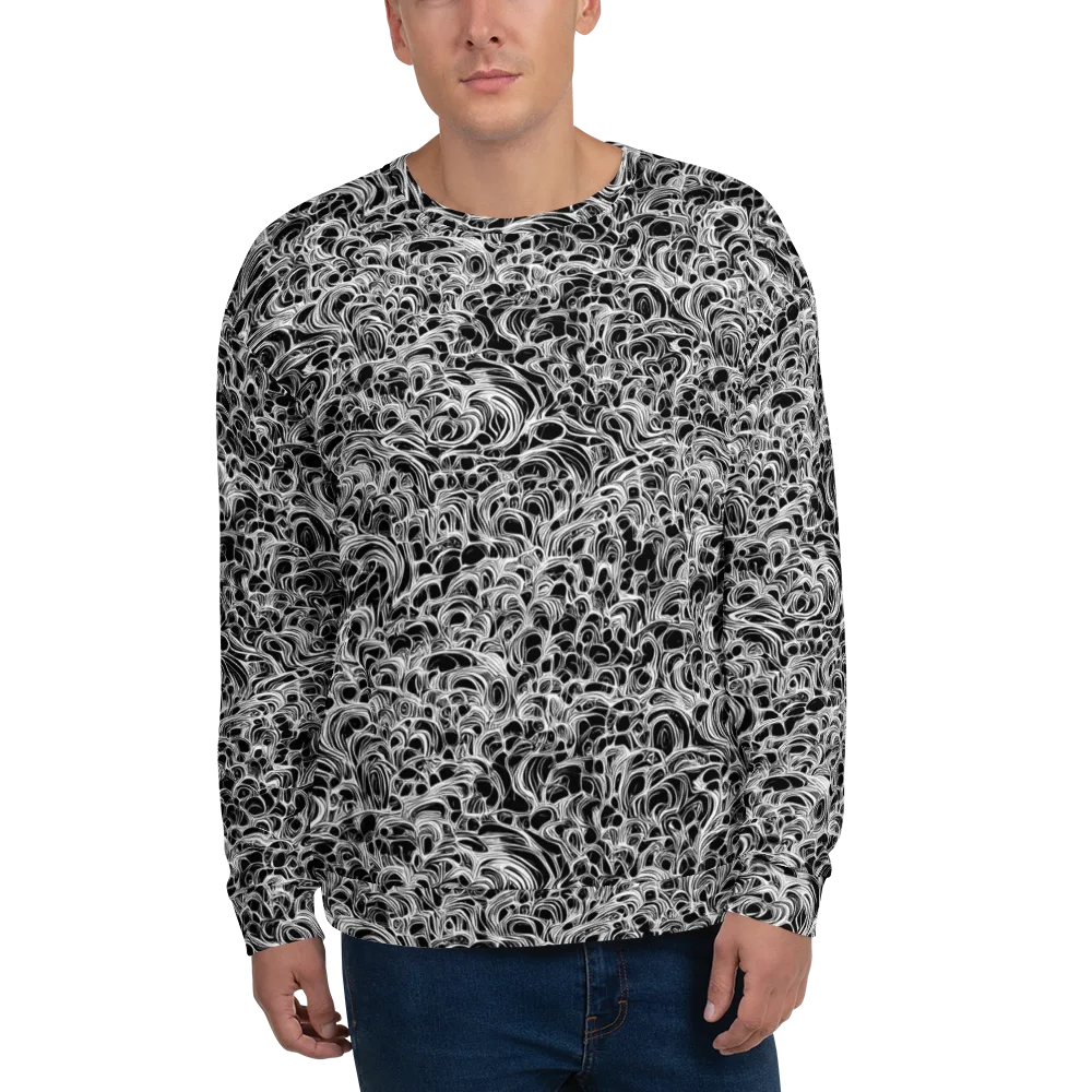 Monochrome Tangle on Sweatshirt — Front
