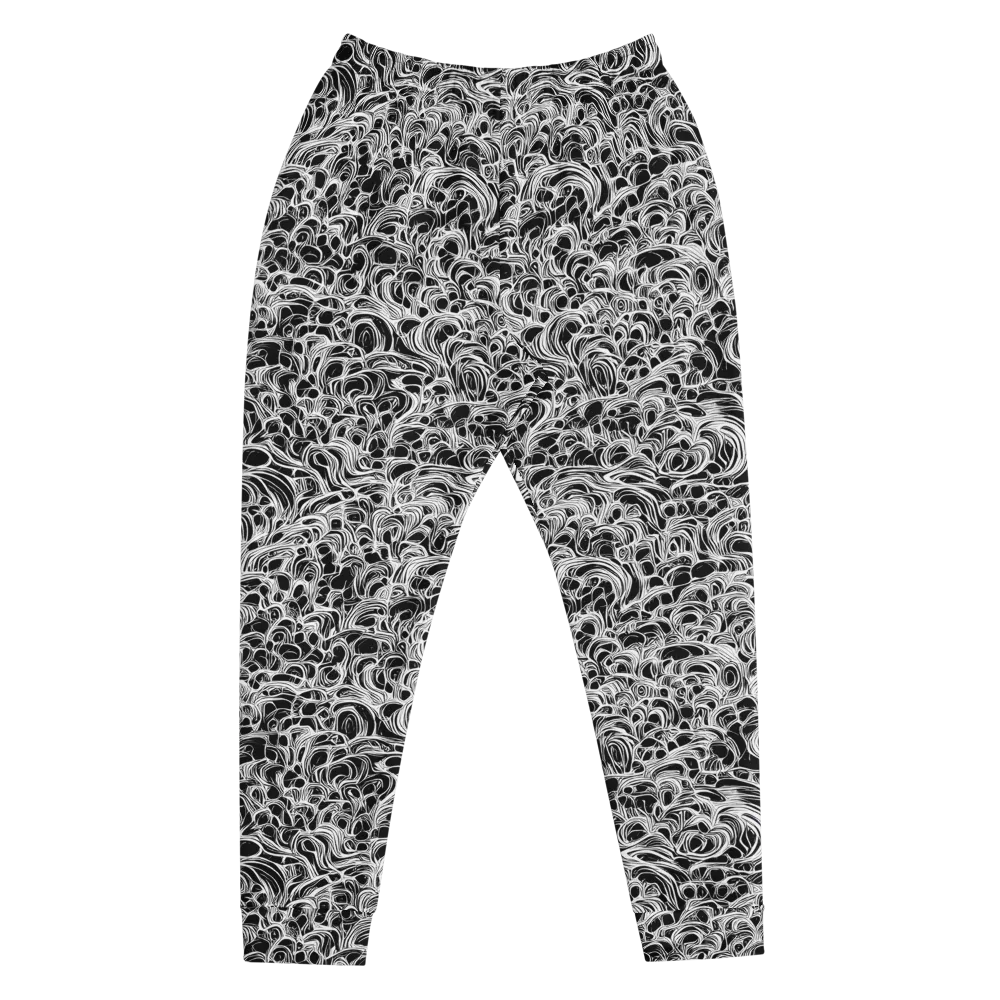 Monochrome Tangle on Men's Joggers — Front