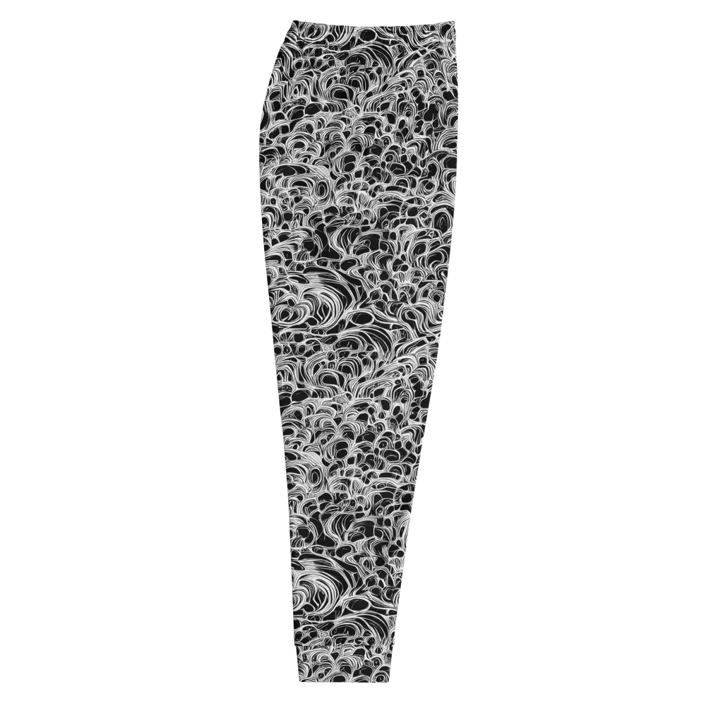 Monochrome Tangle on Men's Joggers — Right