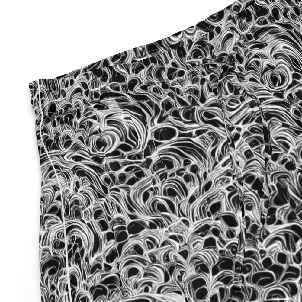 Monochrome Tangle on Women's Pajama Shorts — Product details