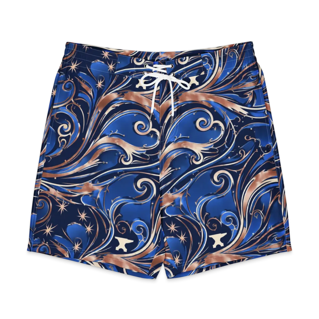 Royal Undertow on Men's Board Shorts — Front