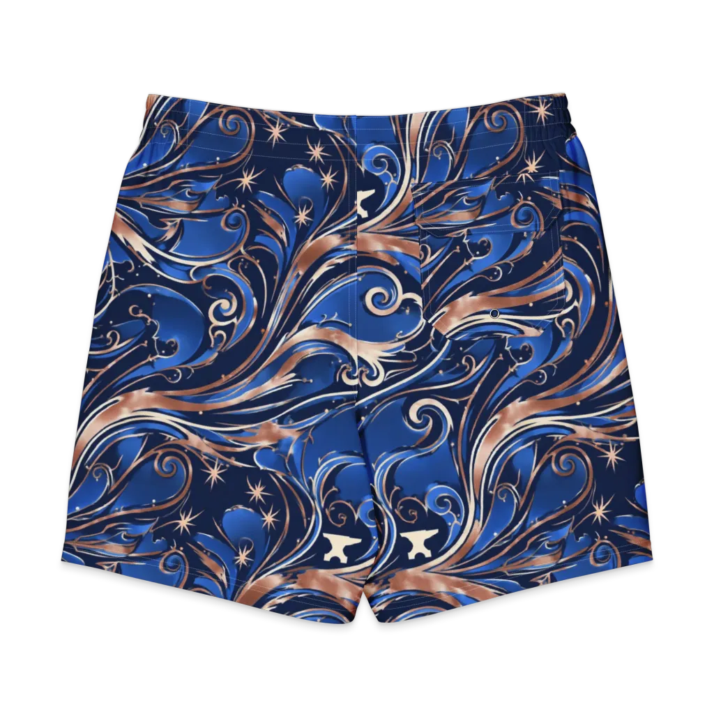 Royal Undertow on Men's Board Shorts — Back