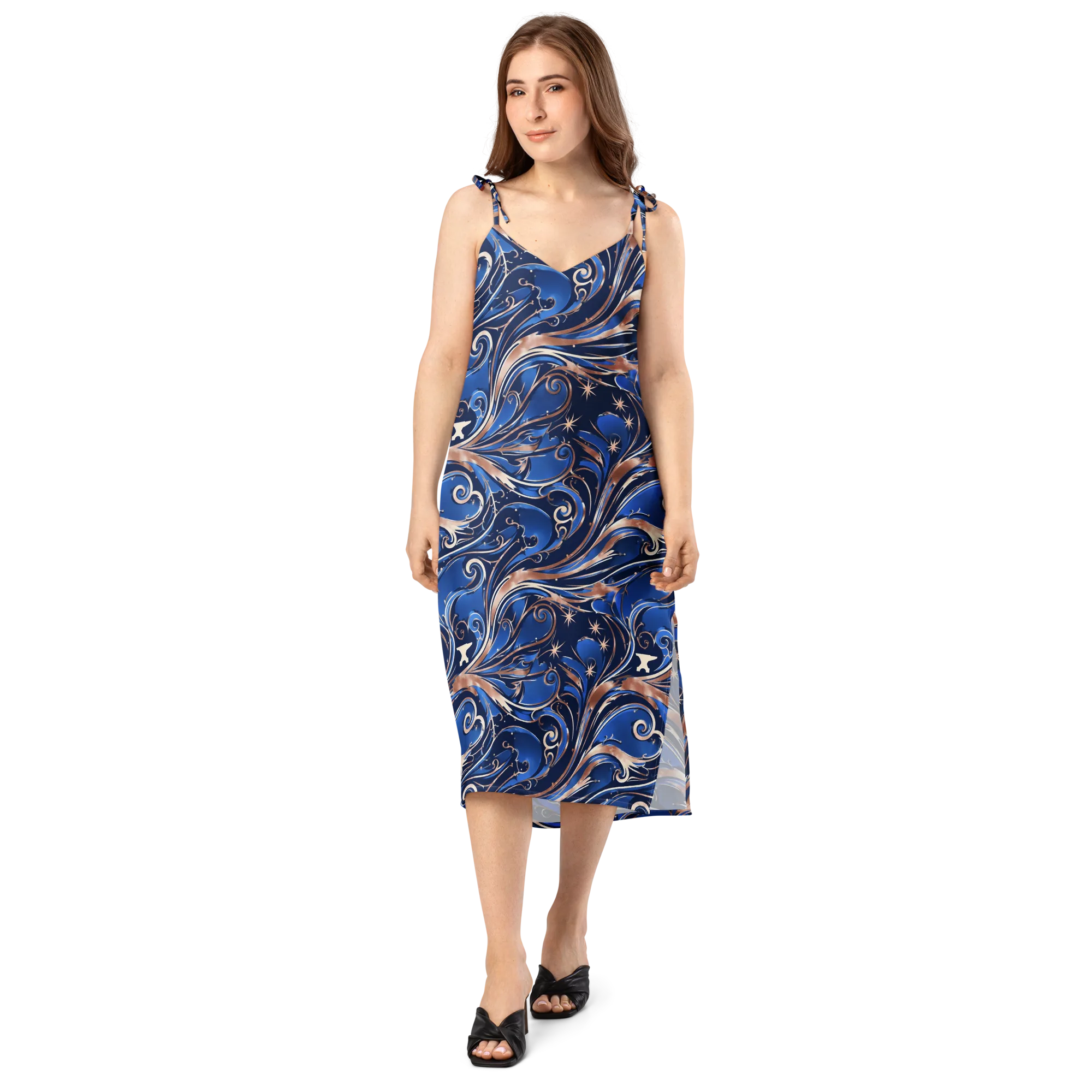 Royal Undertow on Slip Dress — Front