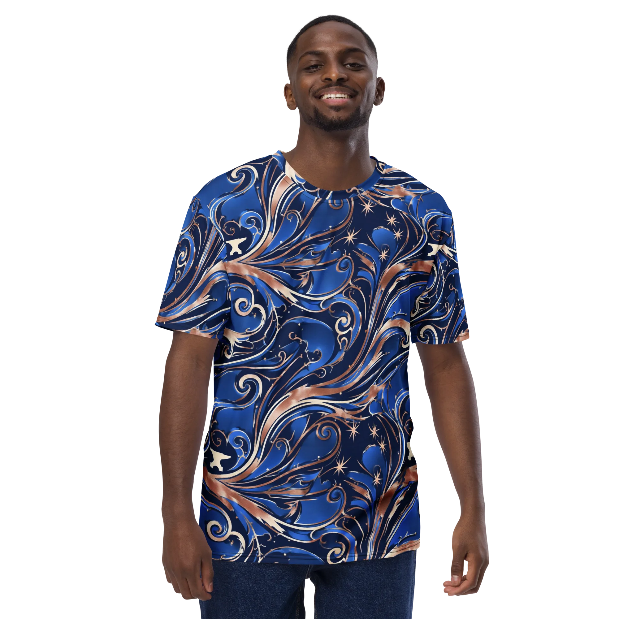 Royal Undertow on Men's Crew Neck T-Shirt — Front