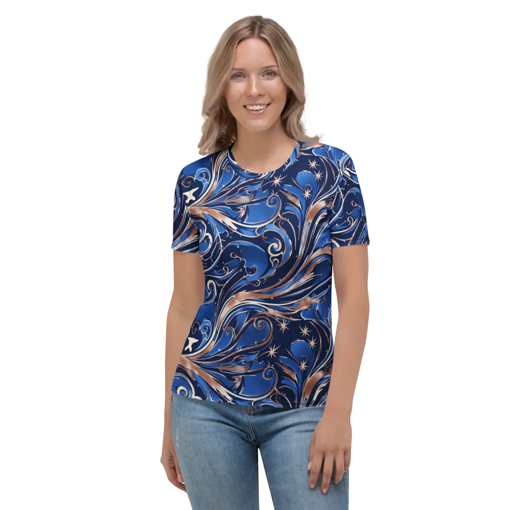 Royal Undertow on Women's Crew Neck T-Shirt — Front