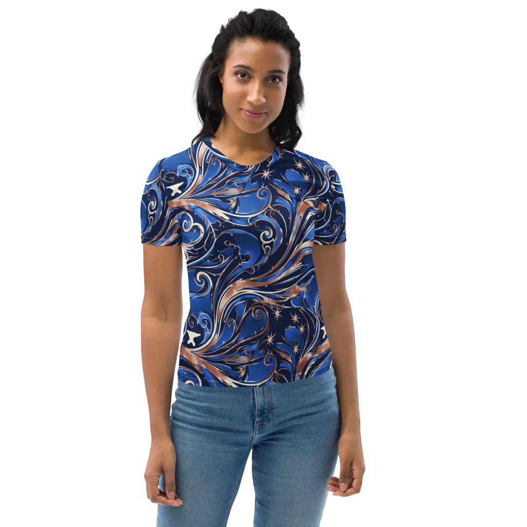 Royal Undertow on Women's Crew Neck T-Shirt — Front