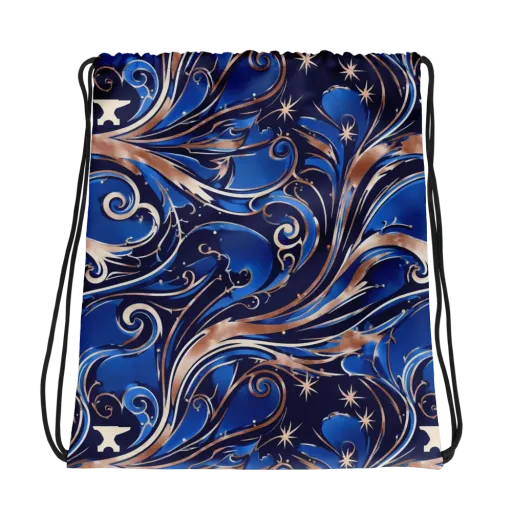 Royal Undertow on a Drawstring Bag