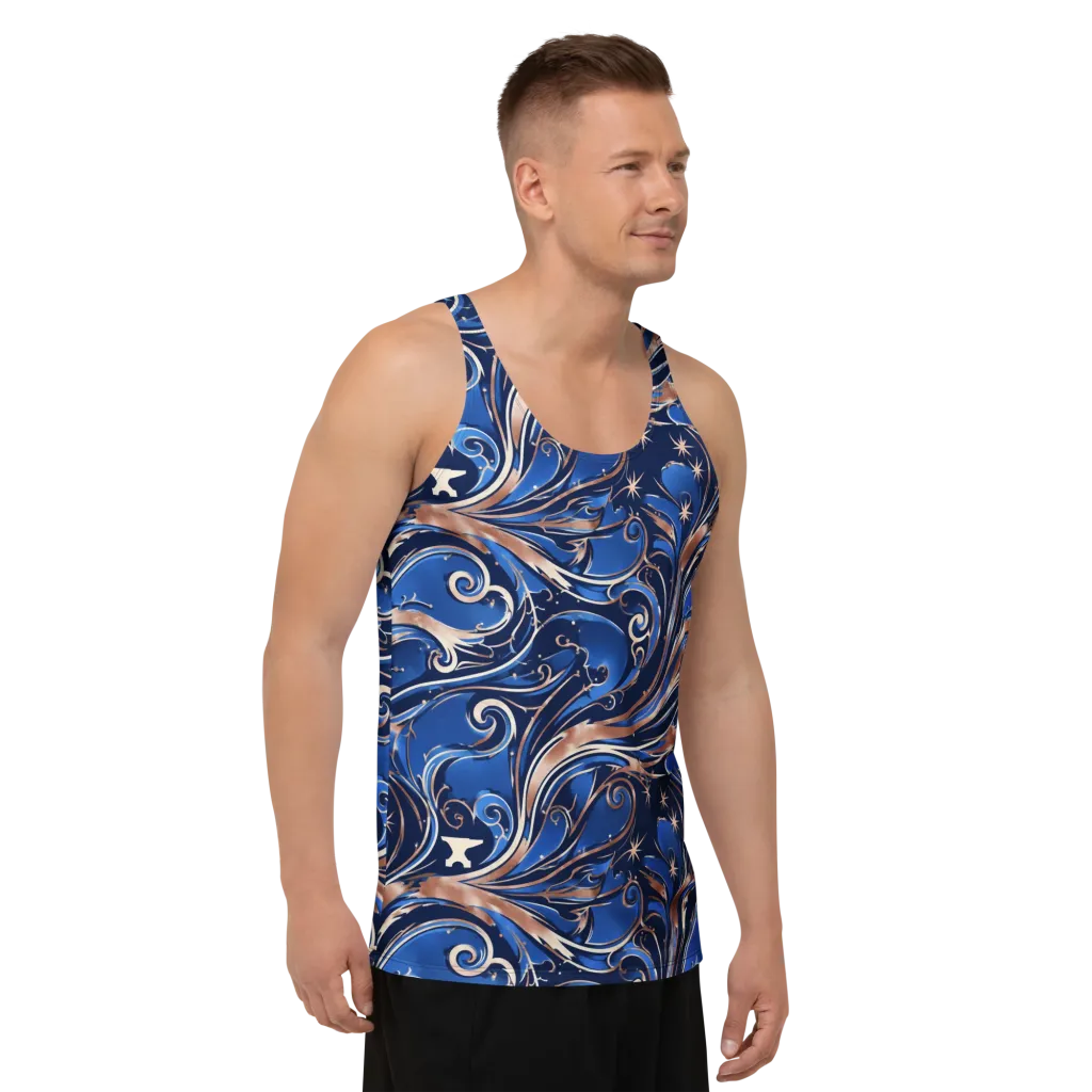 Royal Undertow on Men's Tank Top — Right Front
