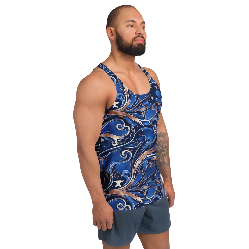 Royal Undertow on Men's Tank Top — Right Front