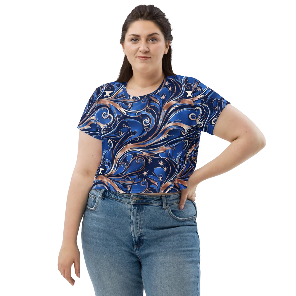 Royal Undertow on Crop Tee — Front