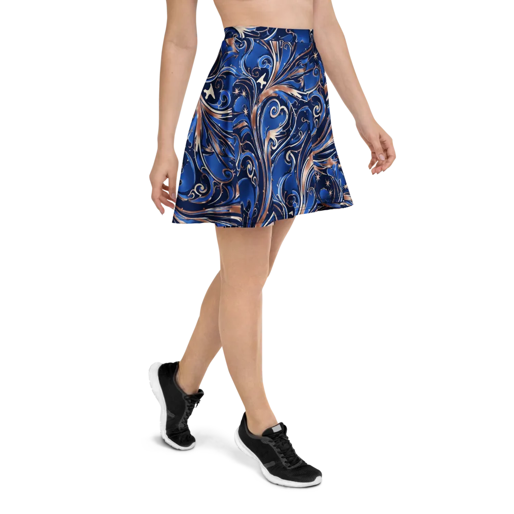 Royal Undertow on Skater Skirt — Right