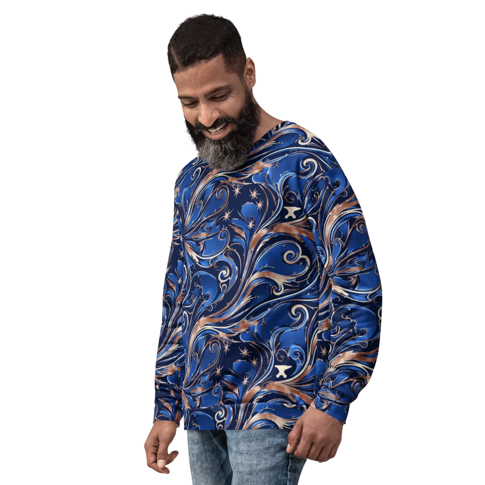 Royal Undertow on Sweatshirt — Left Front