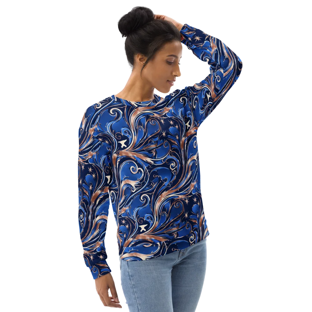 Royal Undertow on Sweatshirt — Right Front