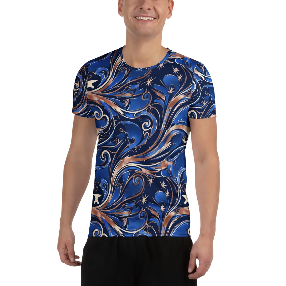 Royal Undertow on Men's Athletic T-Shirt — Front