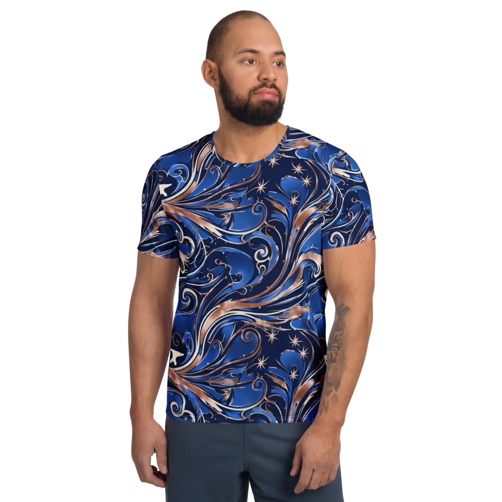 Royal Undertow on Men's Athletic T-Shirt — Front