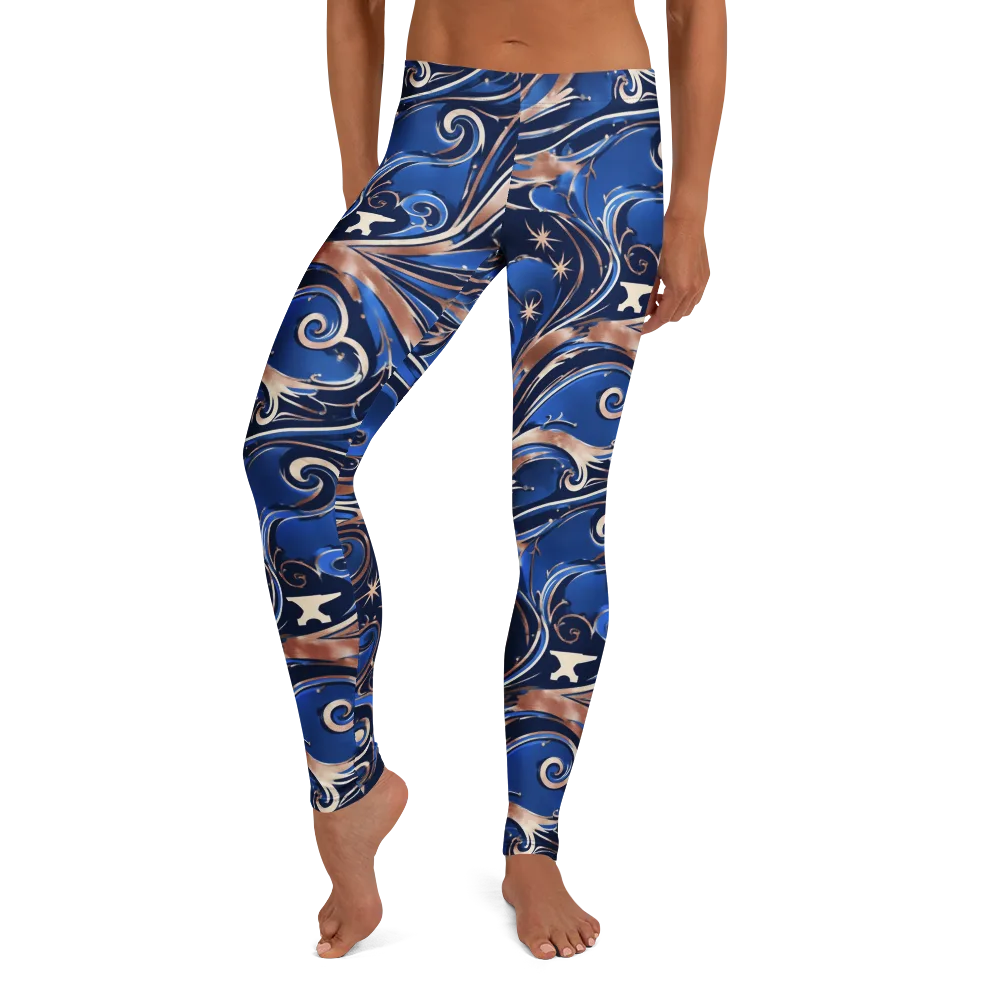 Royal Undertow on Leggings — Front
