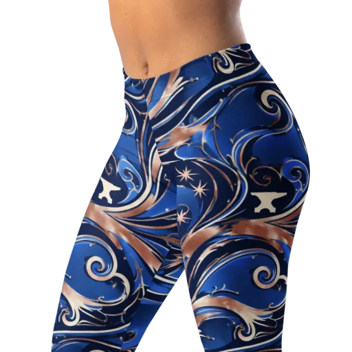 Royal Undertow on a Leggings