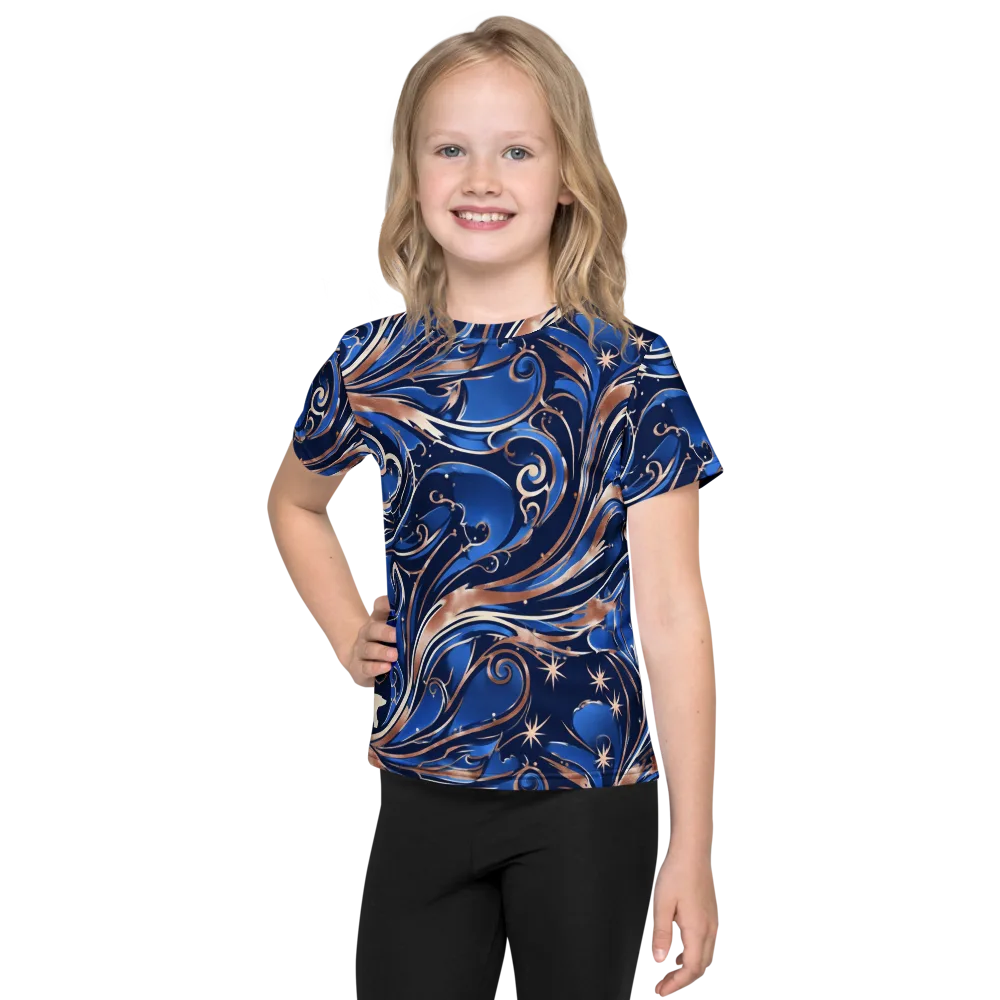 Royal Undertow on Kids Crew Neck T-Shirt — Front
