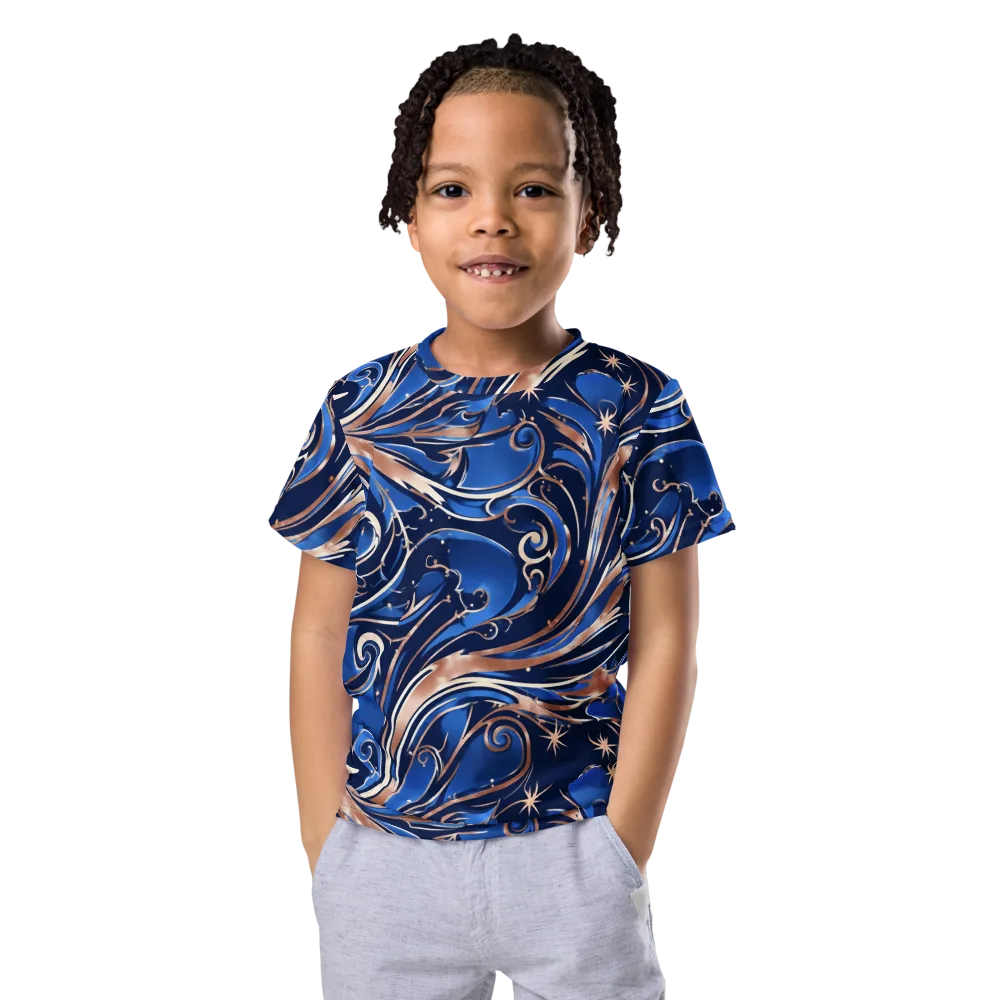 Royal Undertow on Kids Crew Neck T-Shirt — Front