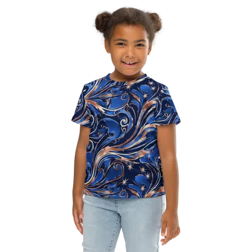 Royal Undertow on a Kids Crew Neck T-Shirt