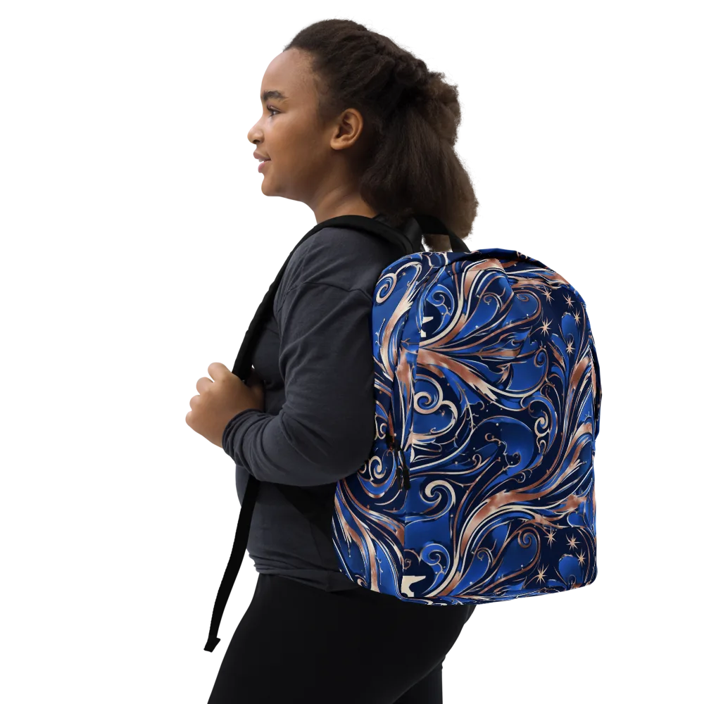 Royal Undertow on Minimalist Backpack — Right Front
