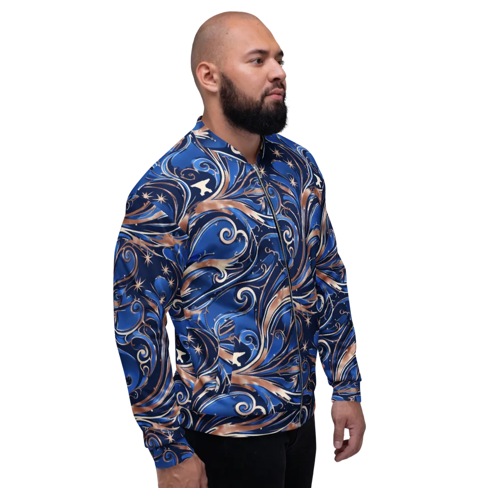 Royal Undertow on Bomber Jacket — Right